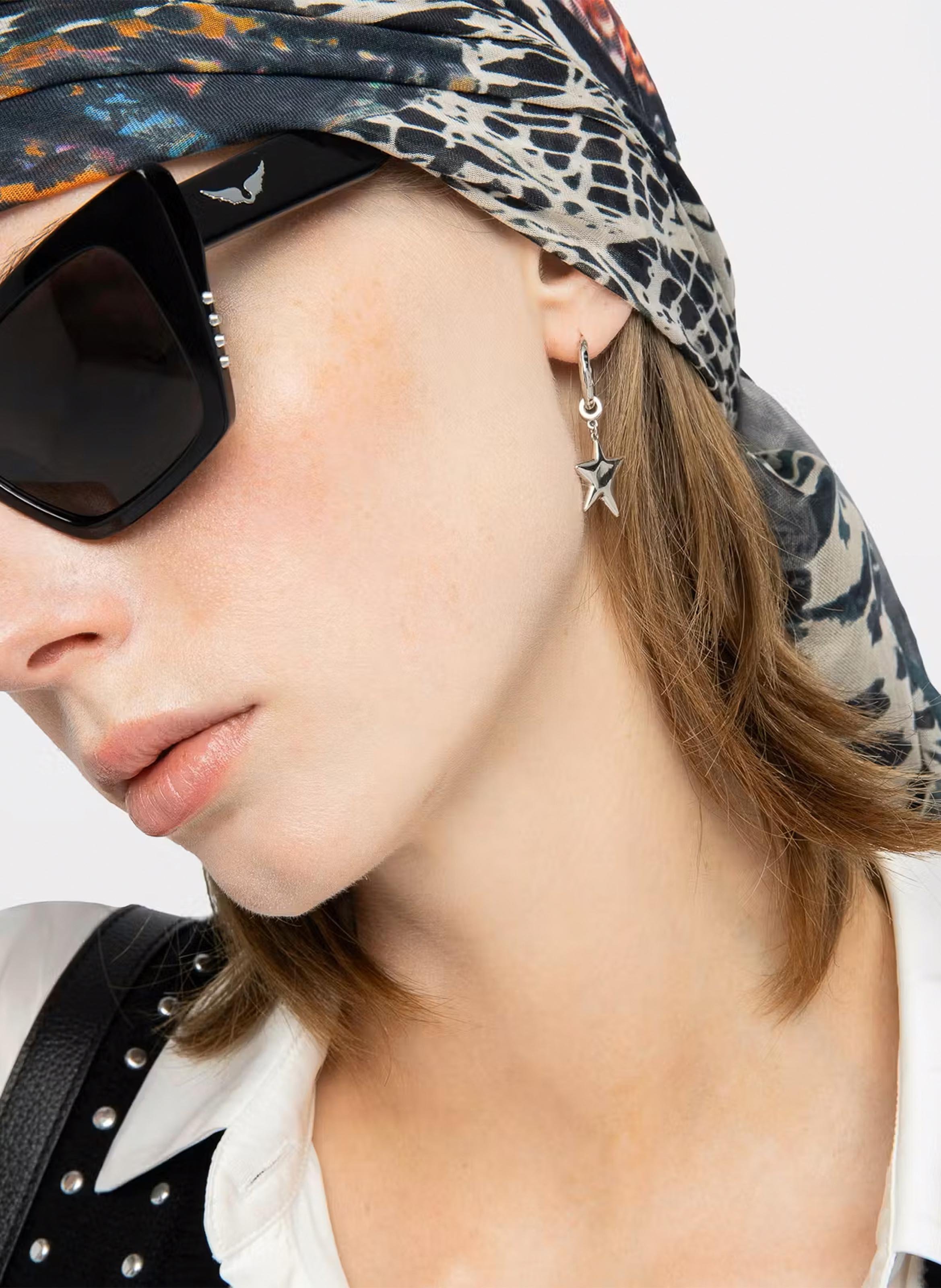 Boucles d'oreilles asymétriques étoiles ZADIG&VOLTAIRE Argent