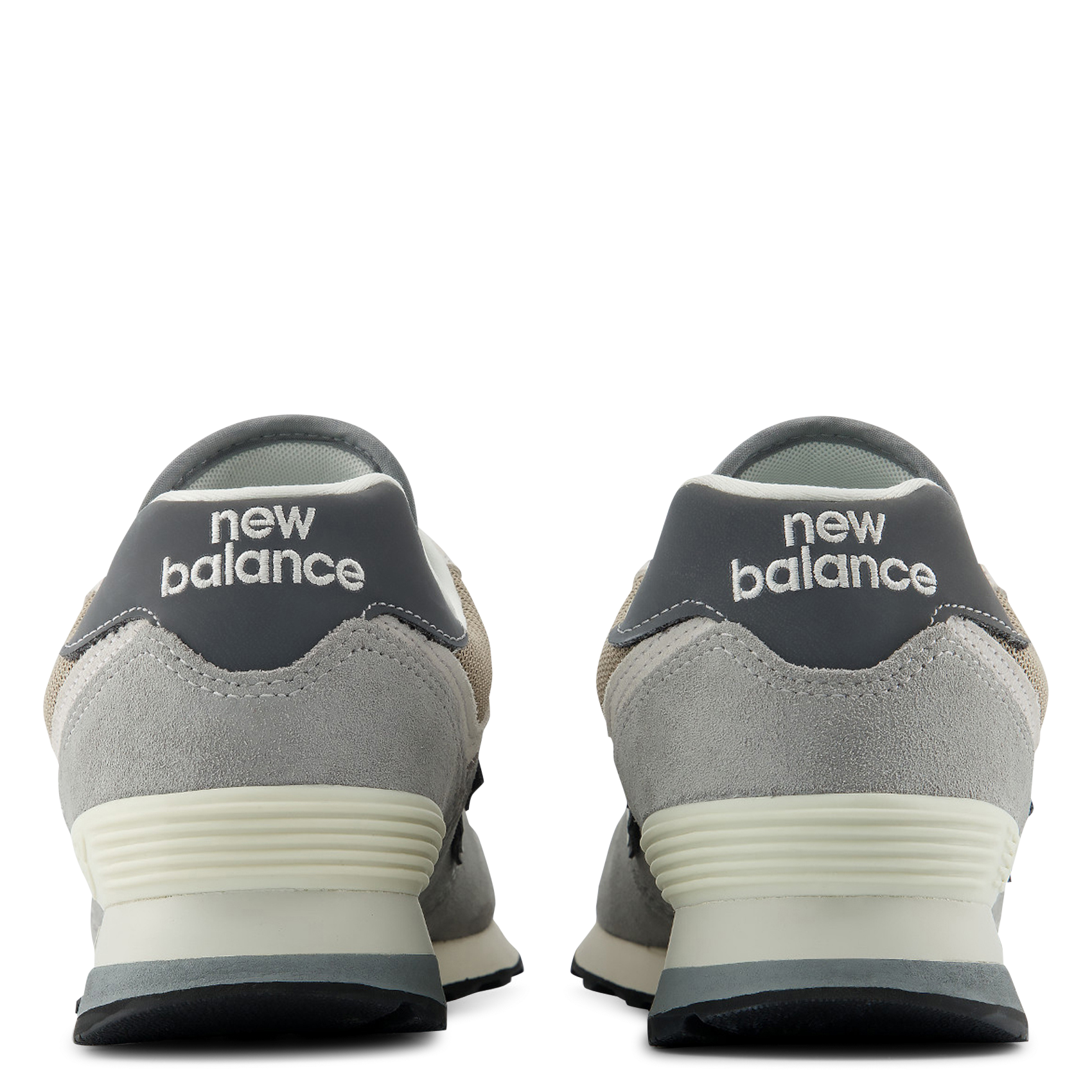 Baskets basses en cuir mélangé NEW BALANCE Grau