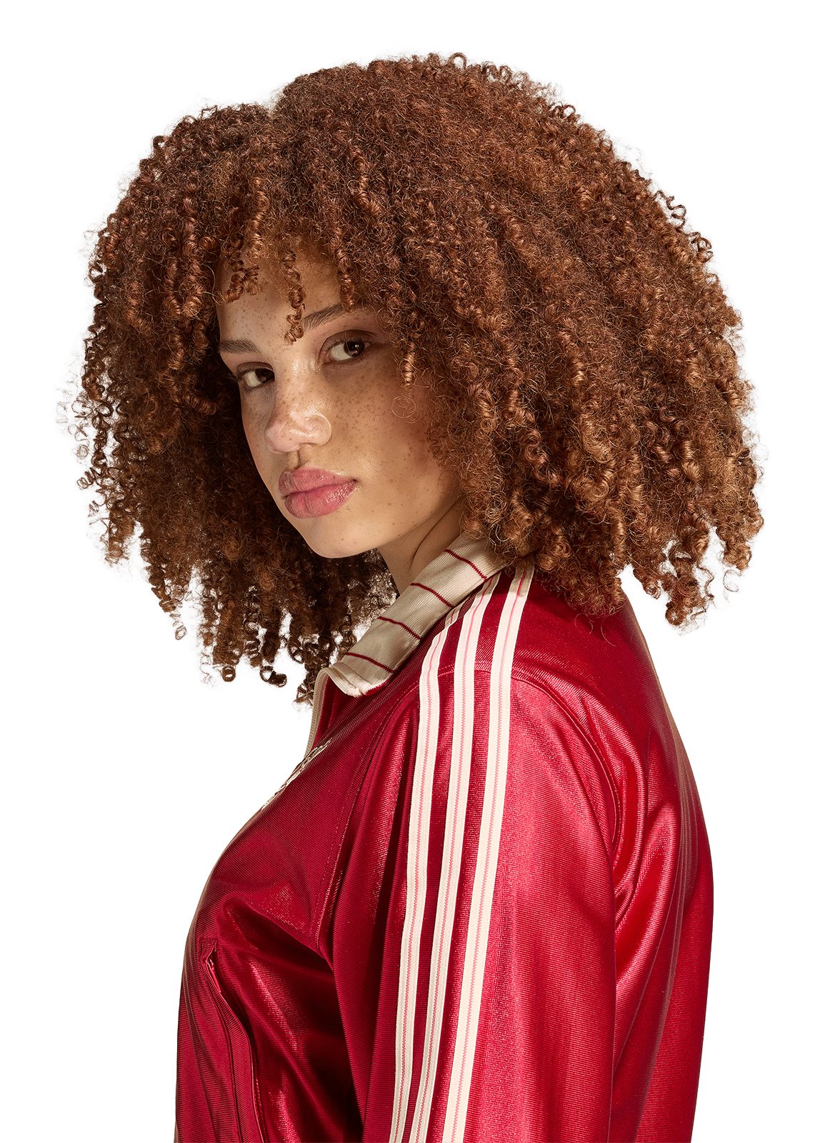 Sweat droit à rayures ADIDAS Blanc
