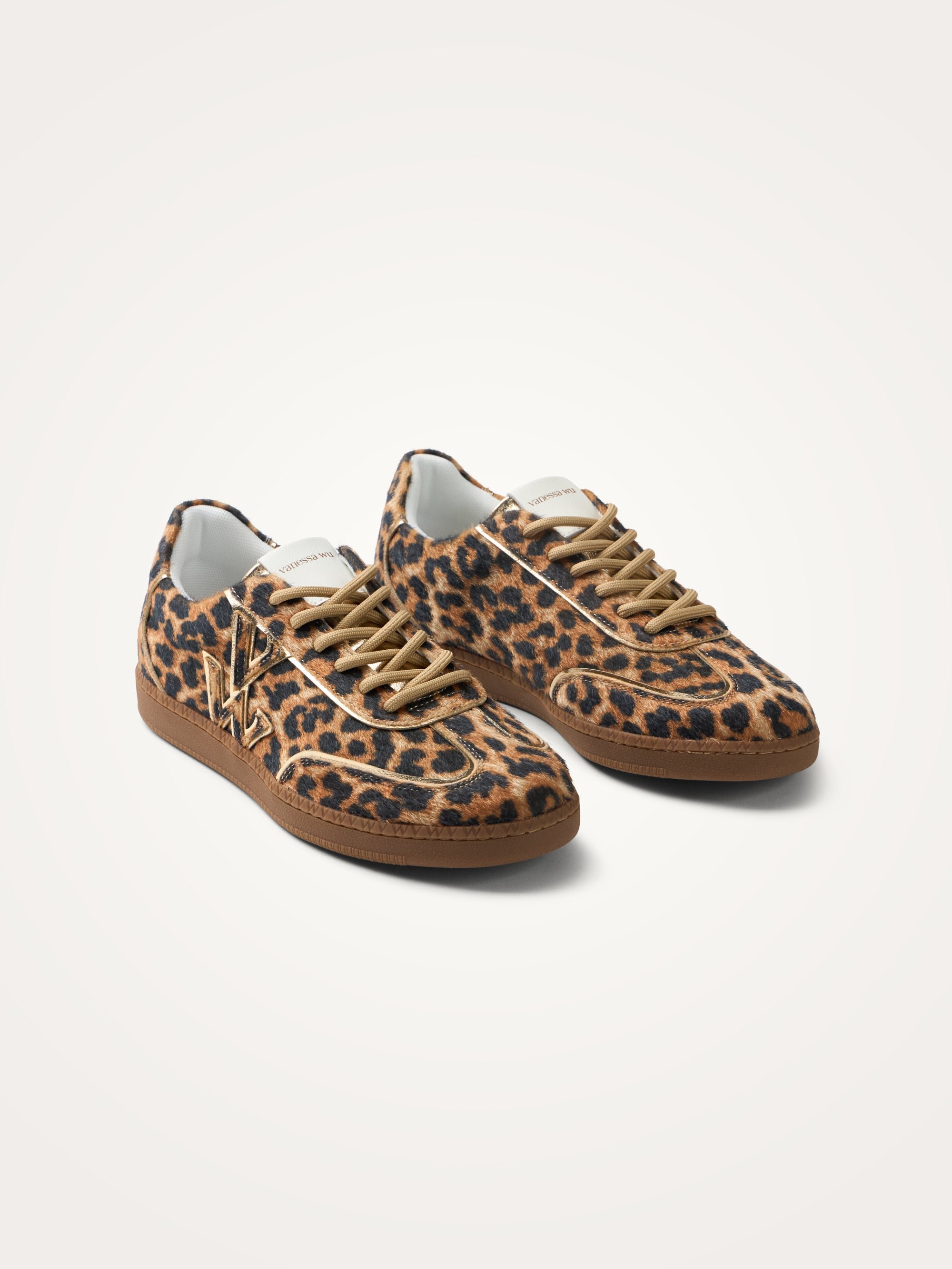 Sneakers with monogram on retro sole VANESSA WU Golden