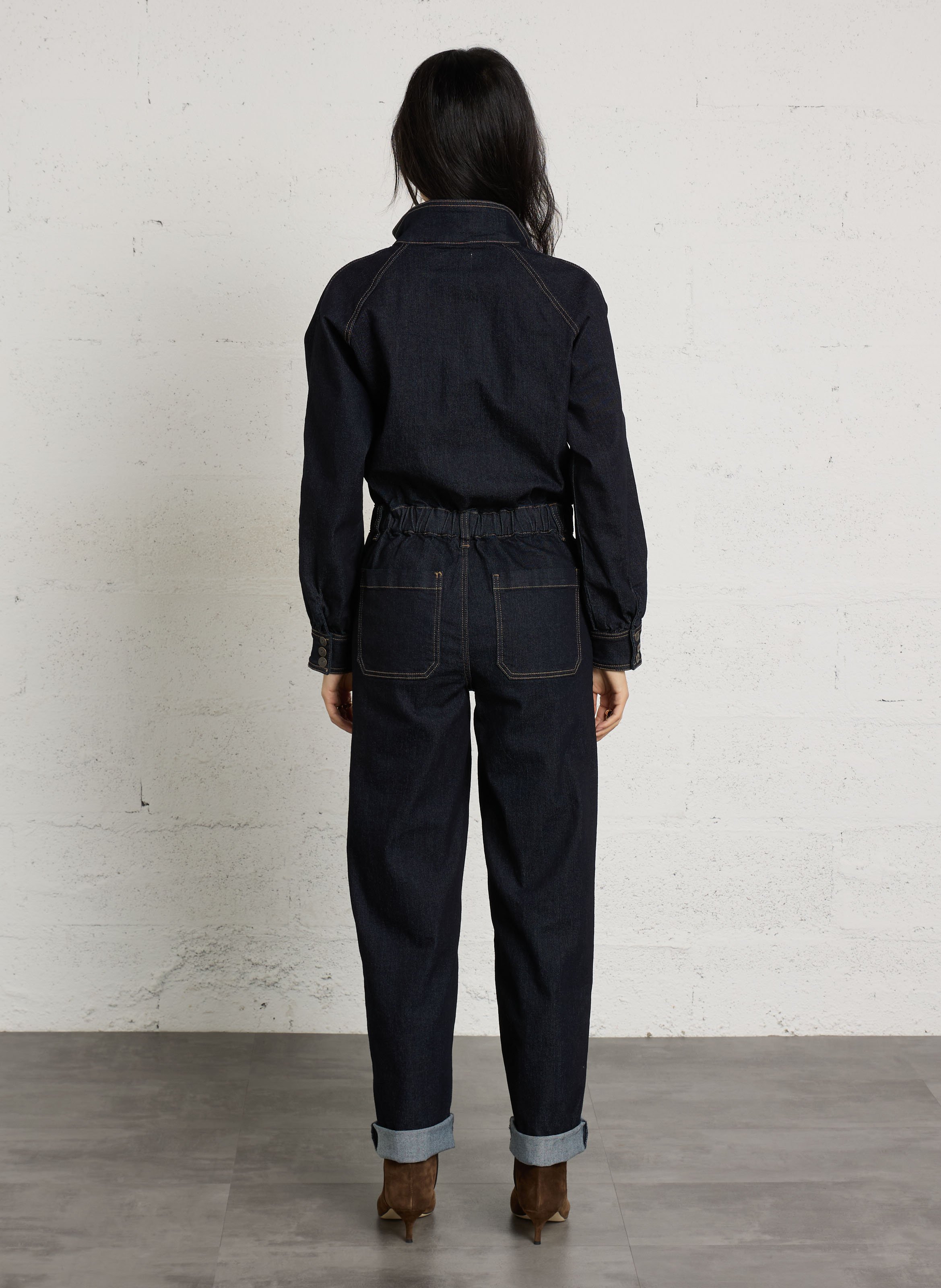 Kombination aus gemischter Baumwolle Denim MAISON 123 Blau