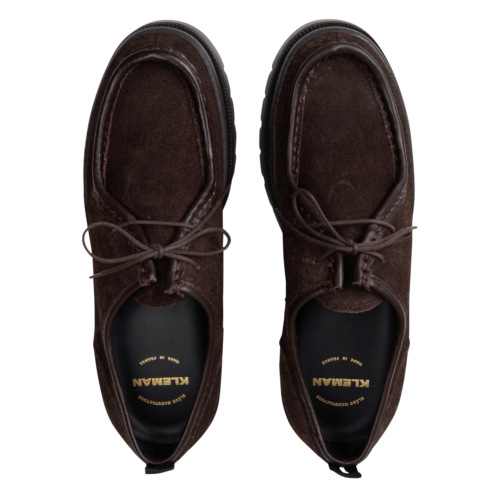 Leather Derby shoes KLEMAN Brown