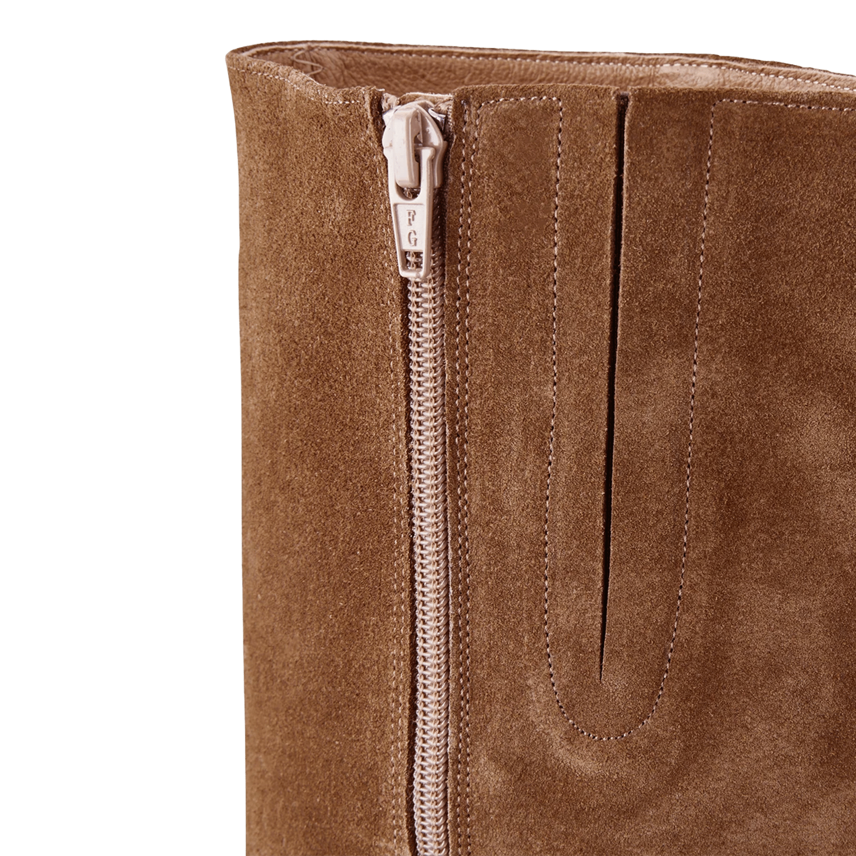Botas de tacón de cuero de vaca COSMOPARIS Marron