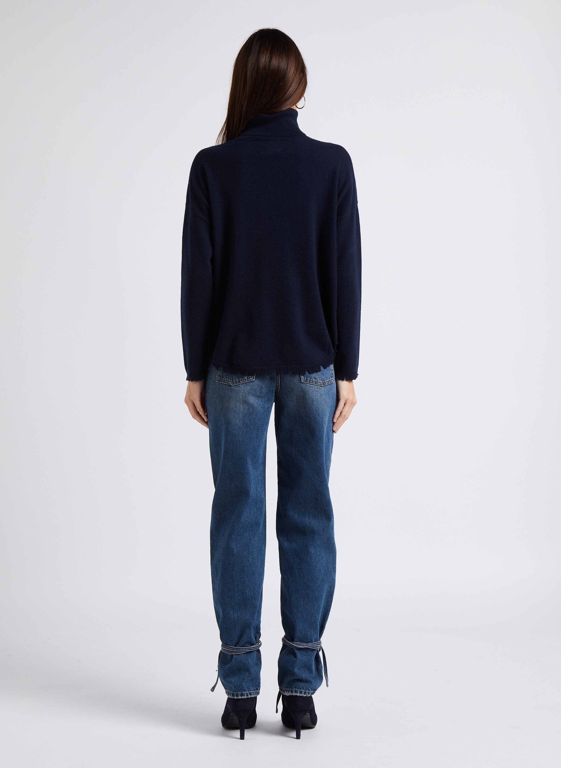 Straight-leg cotton jeans IRO Blue