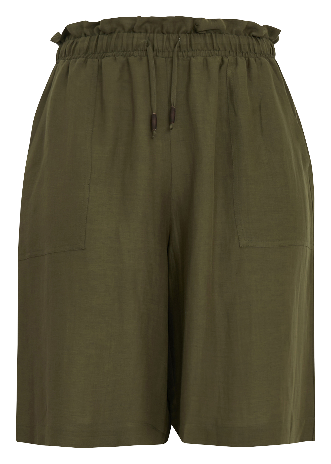 Bermuda droit taille haute à cordons MAT FASHION