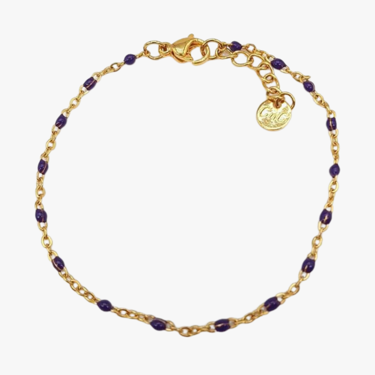 Chain bracelet GINANDGER Purple