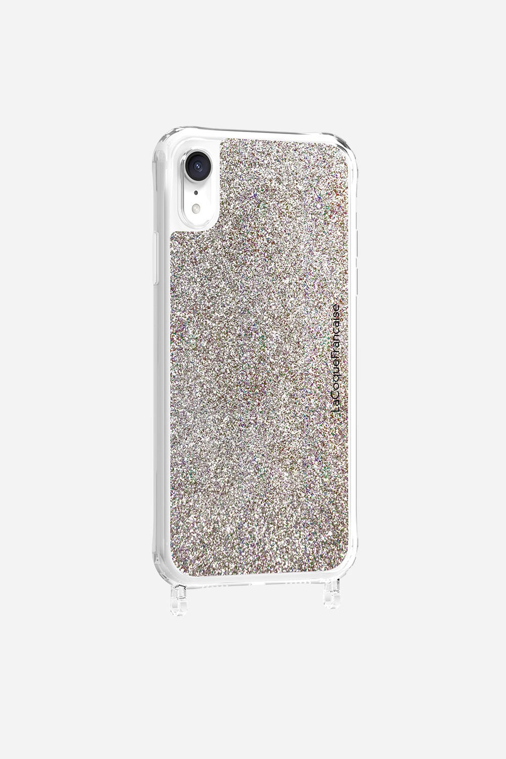 Glitter phone case with rings for iPhone XR. LA COQUE FRANCAISE Multicolored