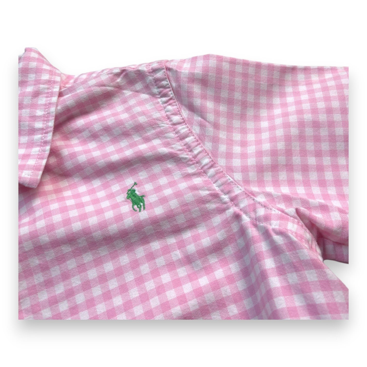 Pink children's dress - 12 years POLO RALPH LAUREN - Seconde Main Pink