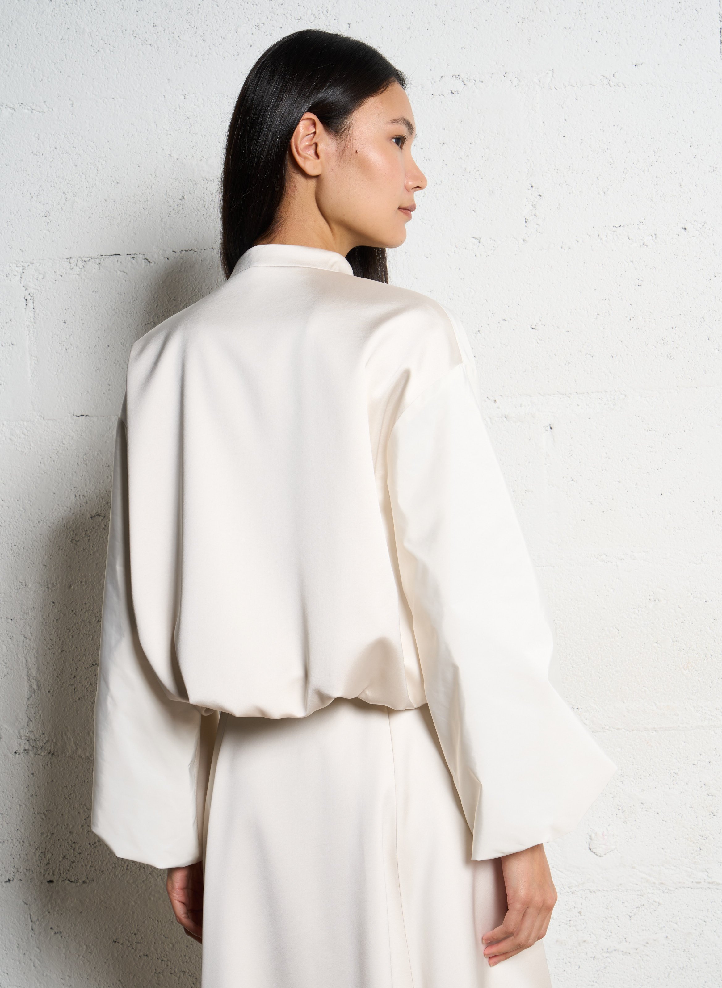 Blouson oversize satiné IMPERIAL Blanc