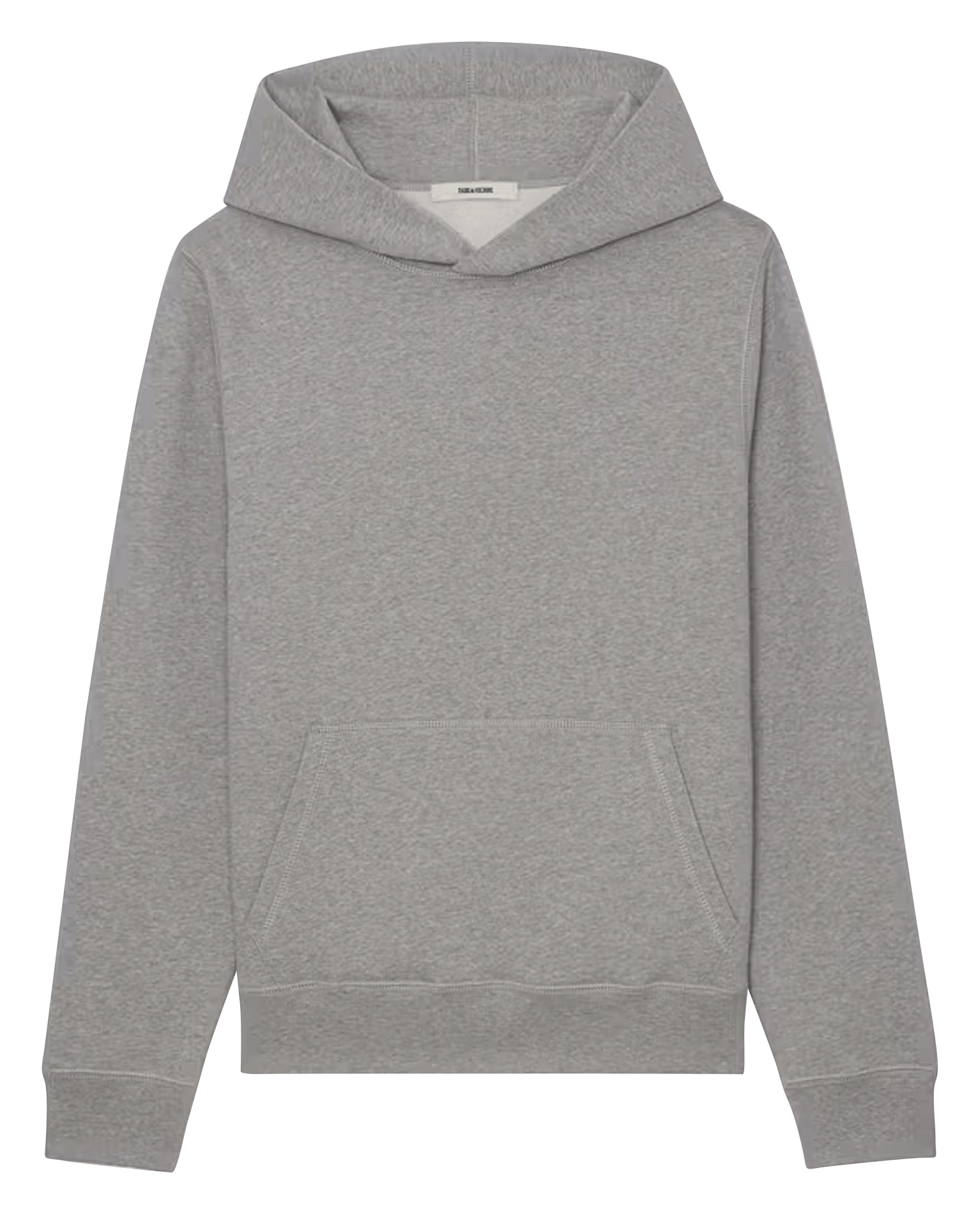 Sweat à capuche droit en coton ZADIG&VOLTAIRE Gris