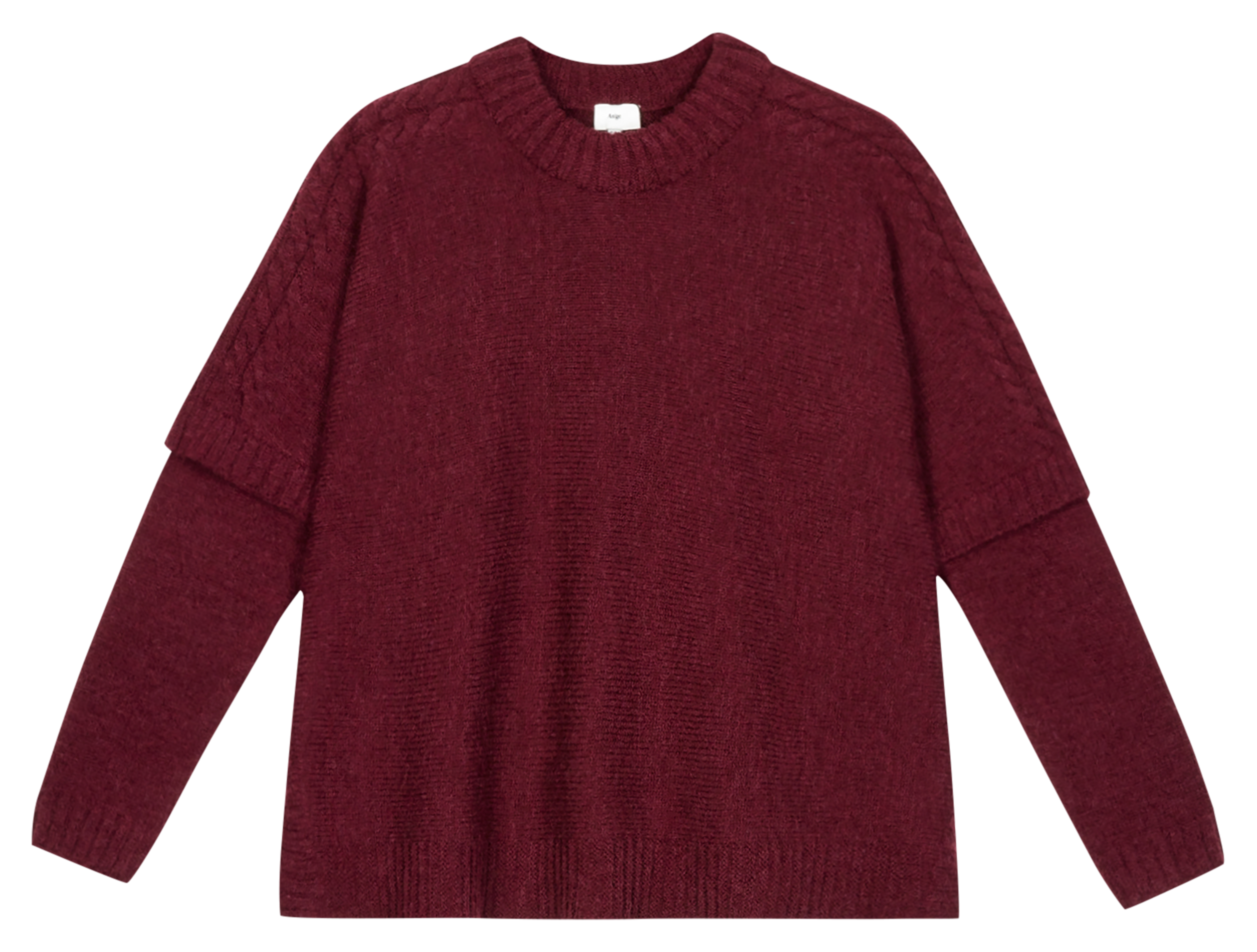 High-neck sweater AN'GE Plums