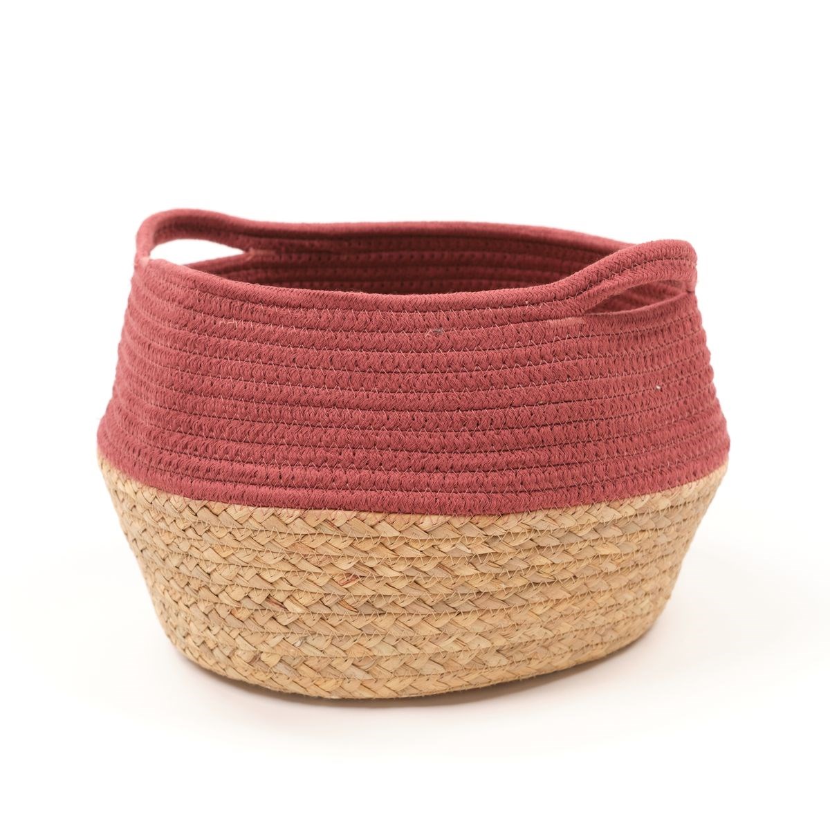 Panier rond en coton FACTORY Rouge