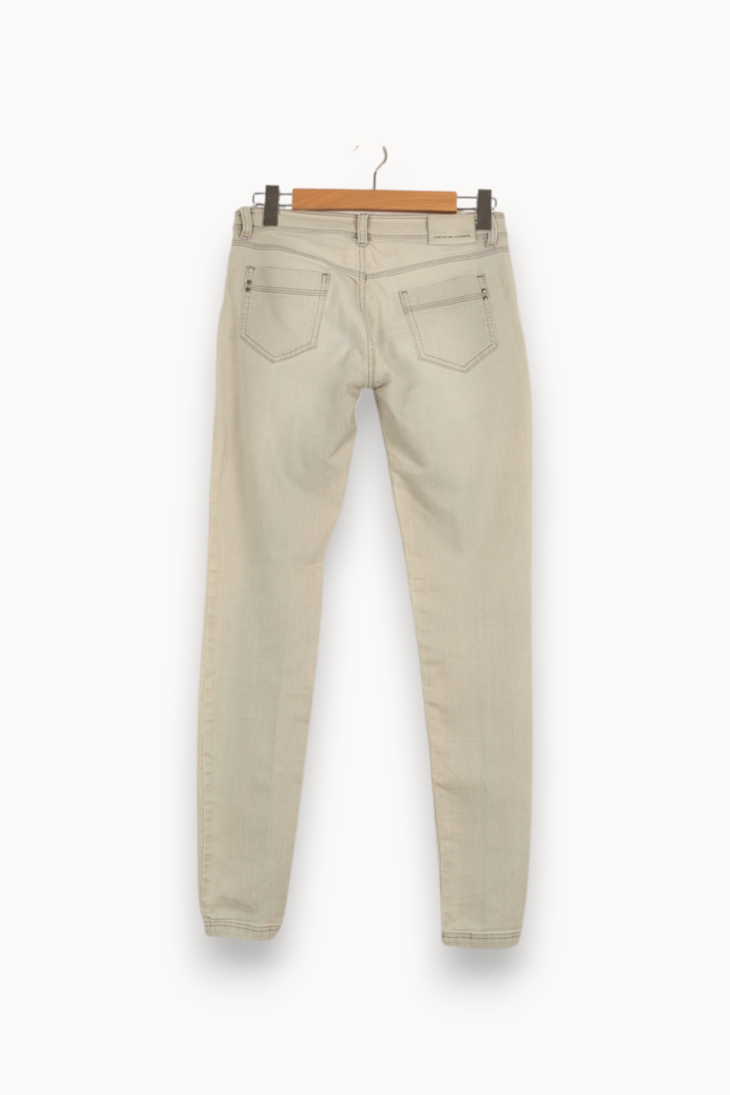 Cropped slim jeans with studs COMPTOIR DES COTONNIERS - Seconde main Grey