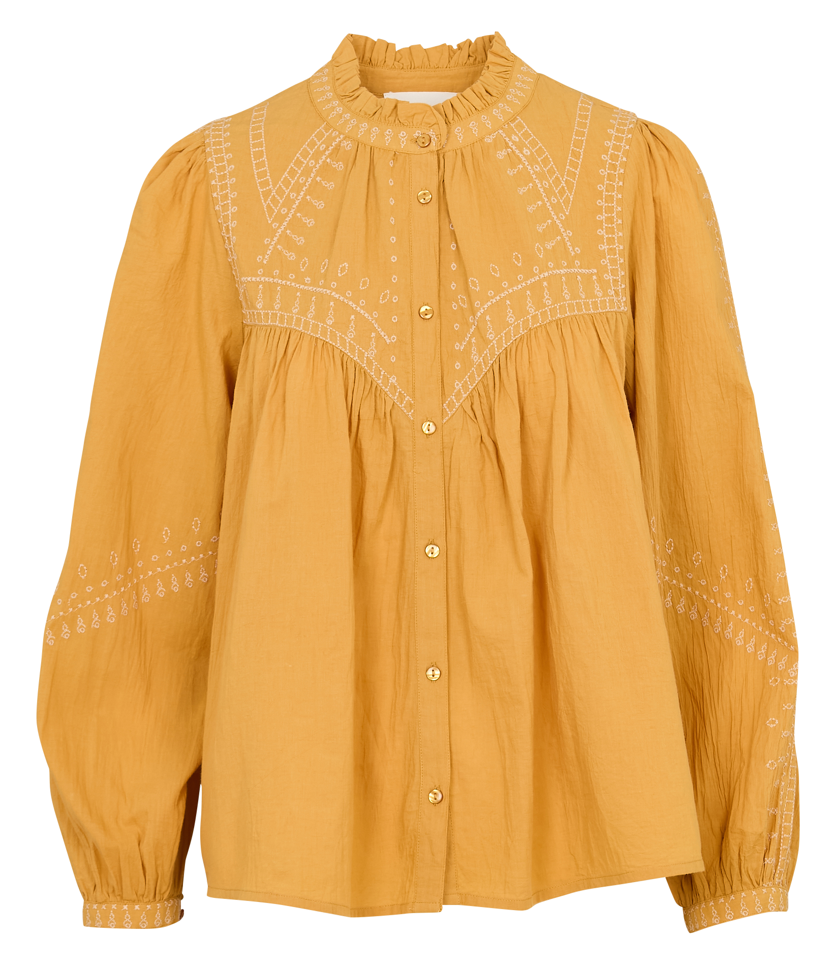 Alexandra dotted Swiss shirt BA&SH Beige