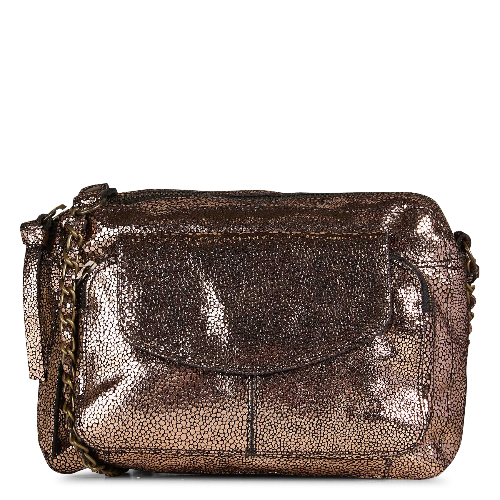 Dori leather shoulder bag PIECES