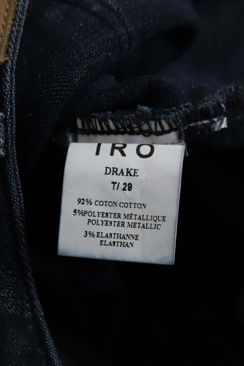 Jean slim en coton IRO - Seconde Main Bleu