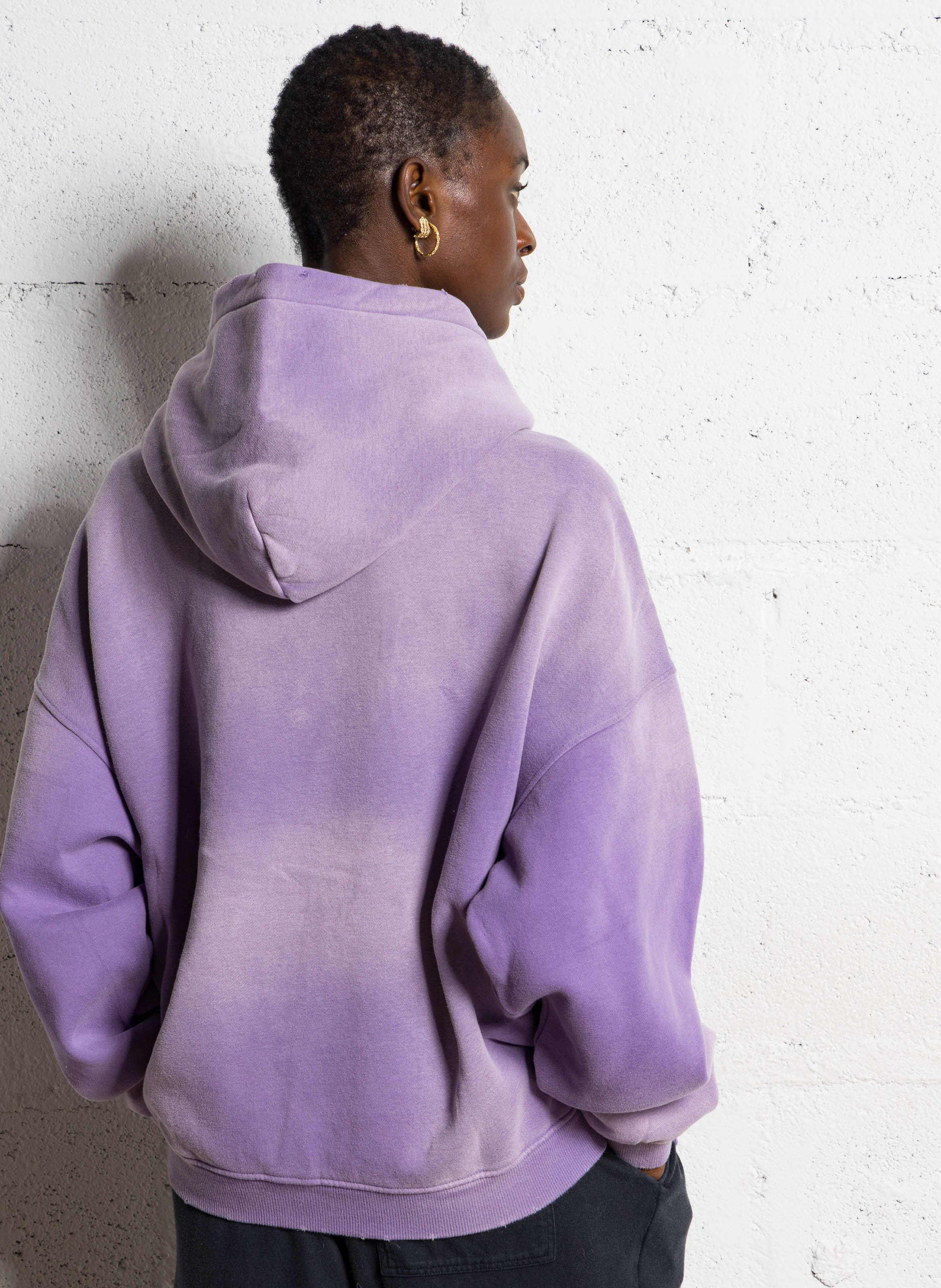 Cotton-mix round-neck sweatshirt NEWTONE Purple