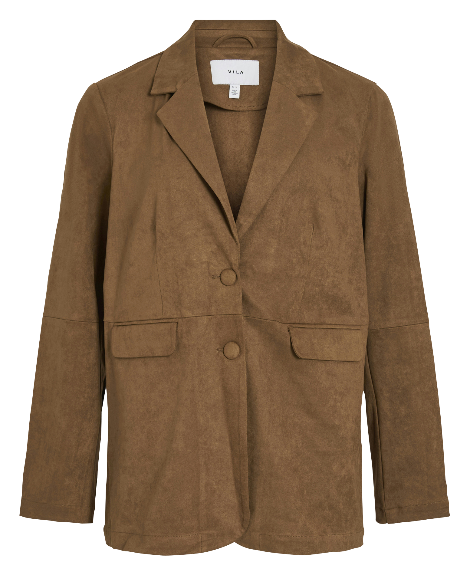 Veste col tailleur  VILA Marron