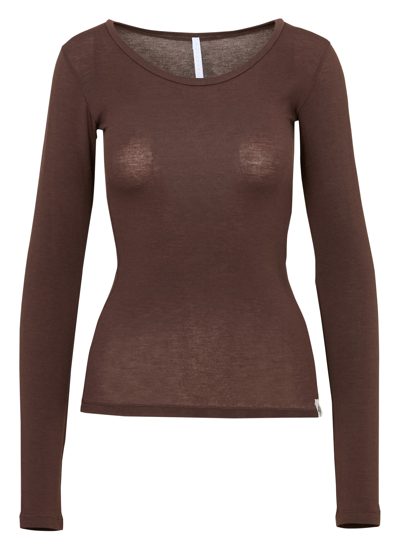 Fitted round neck T-shirt IMPERIAL Brown