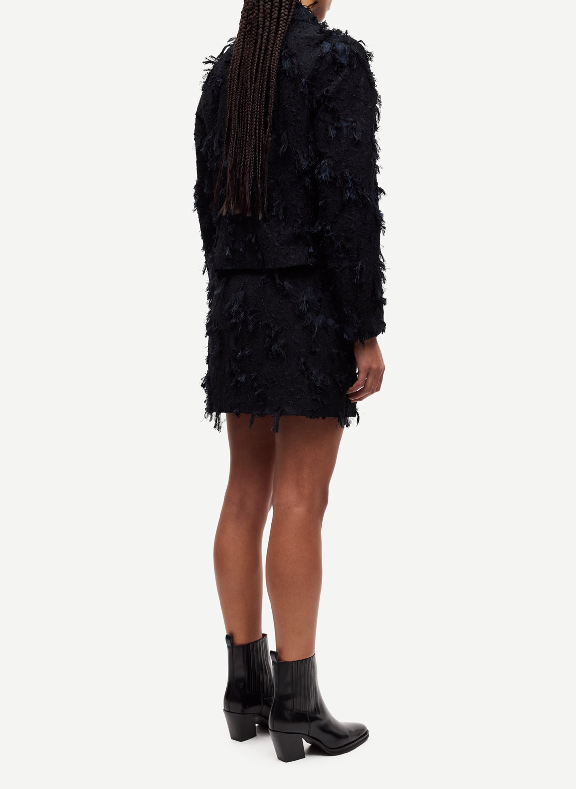 Cotton-mix midi skirt SAMSOE SAMSOE Black