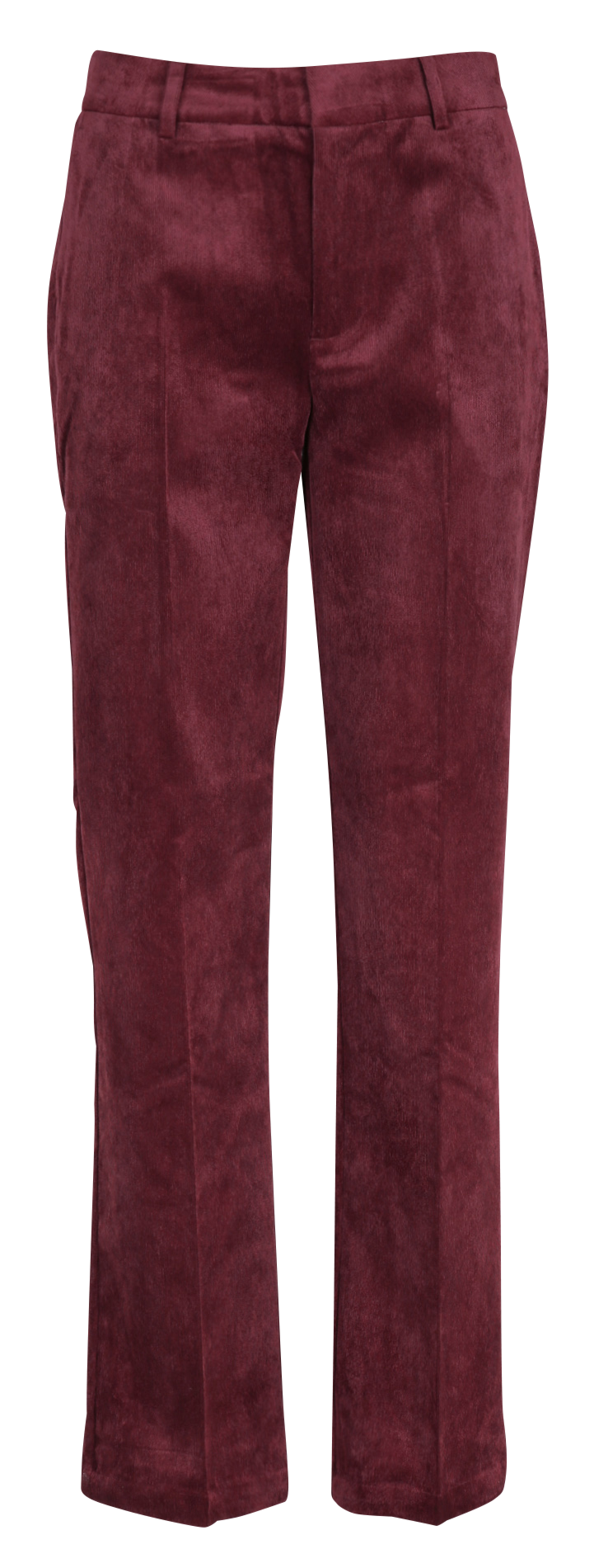 Pantalon droit en velours côtelé MKT Rouge