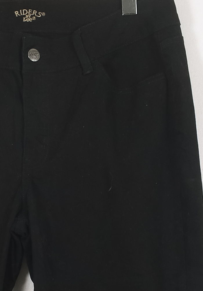 Cropped slim jeans with studs LEE - Seconde Main Black