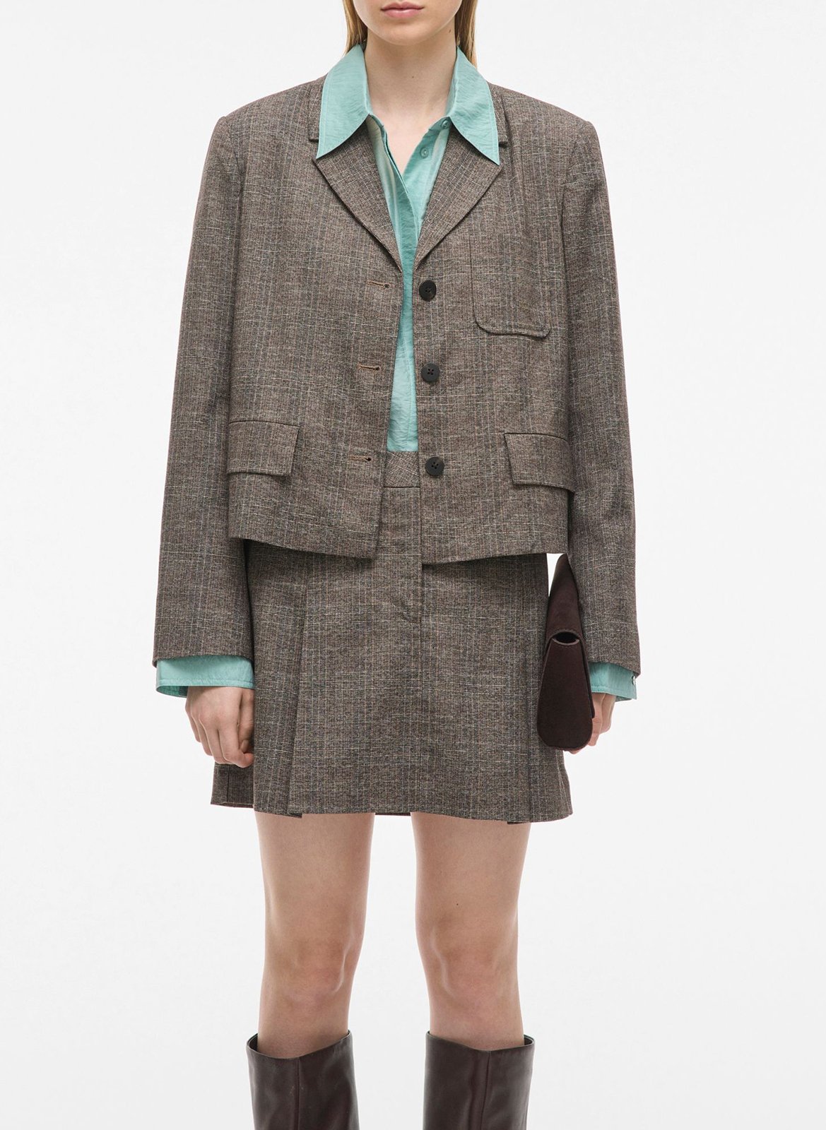 Gerade geschnittener Blazer ROUGE EDIT Braun