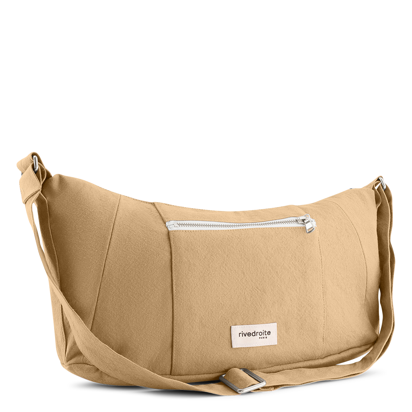 Sac porté épaule en coton mélangé RIVEDROITE PARIS Beige