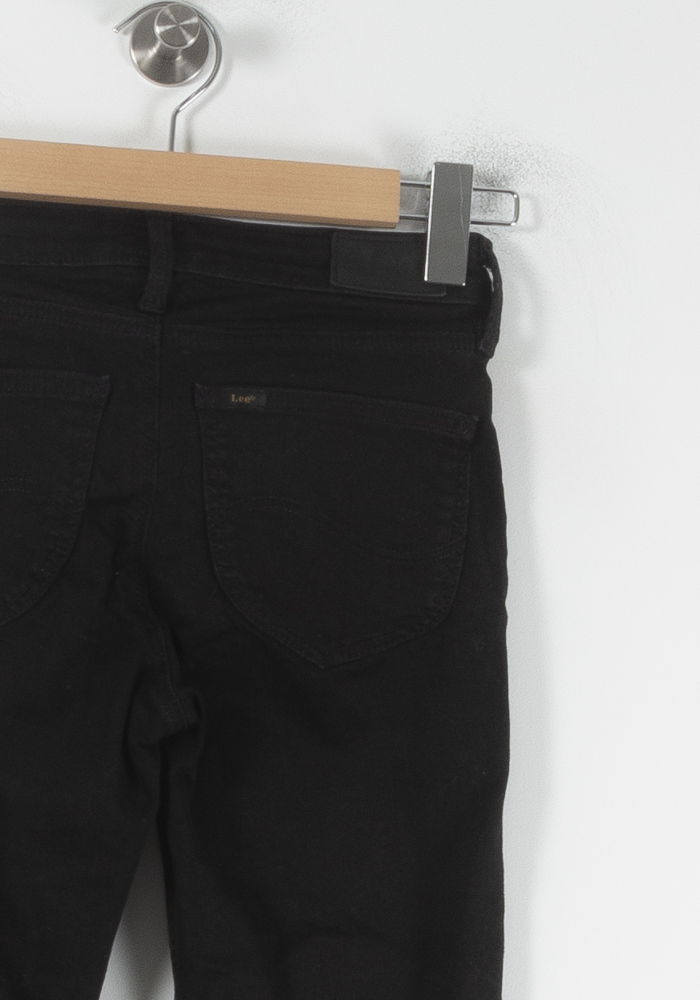 Cropped slim jeans with studs LEE - Seconde Main Black