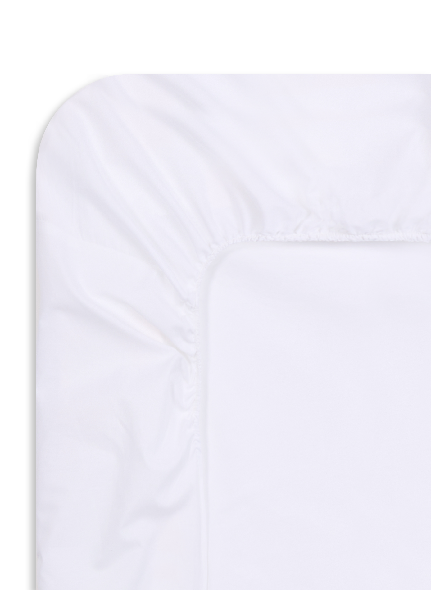 Drap housse en coton AU PRINTEMPS PARIS MAISON Blanc