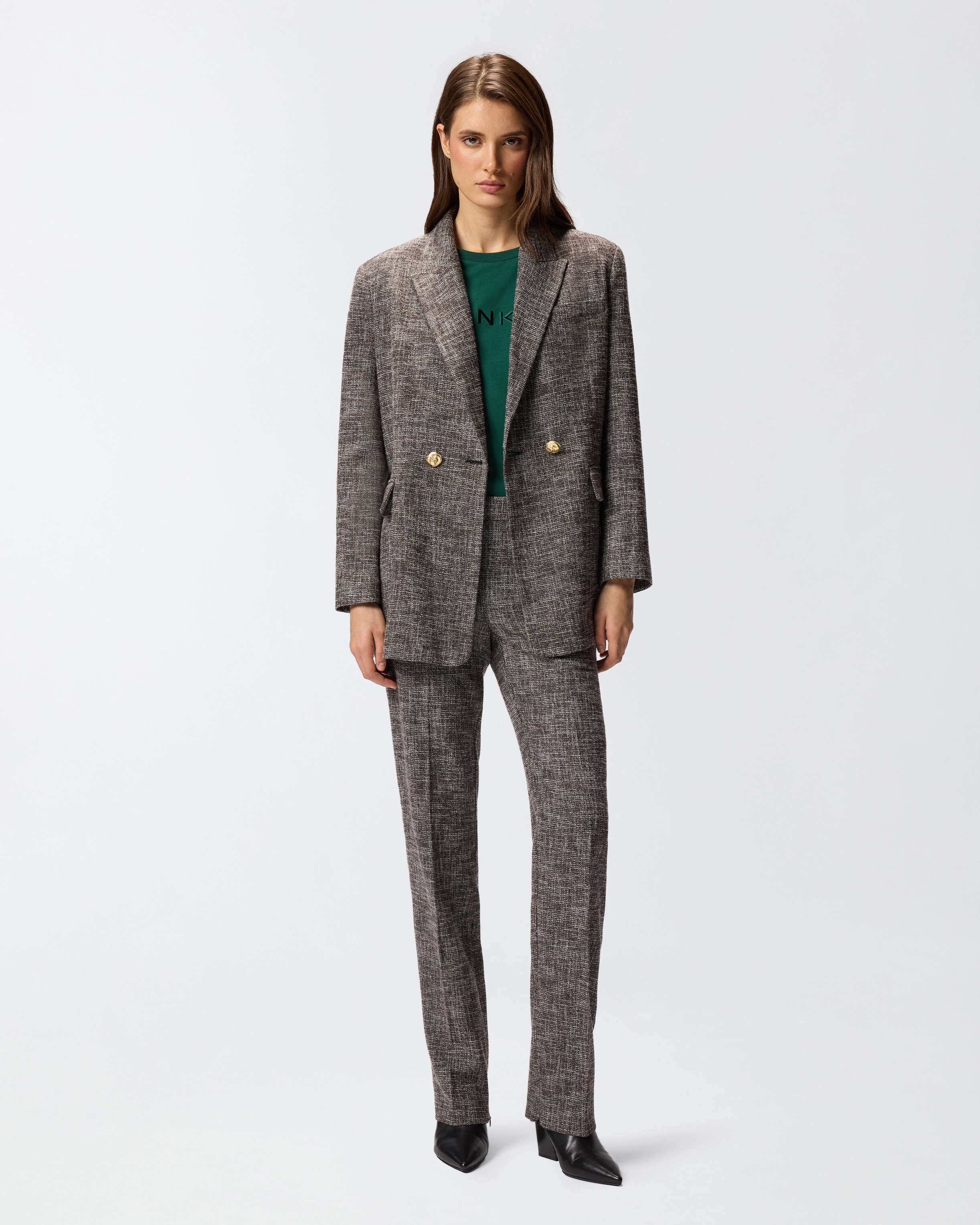 Embroidered Pinko logo T-shirt PINKO Green