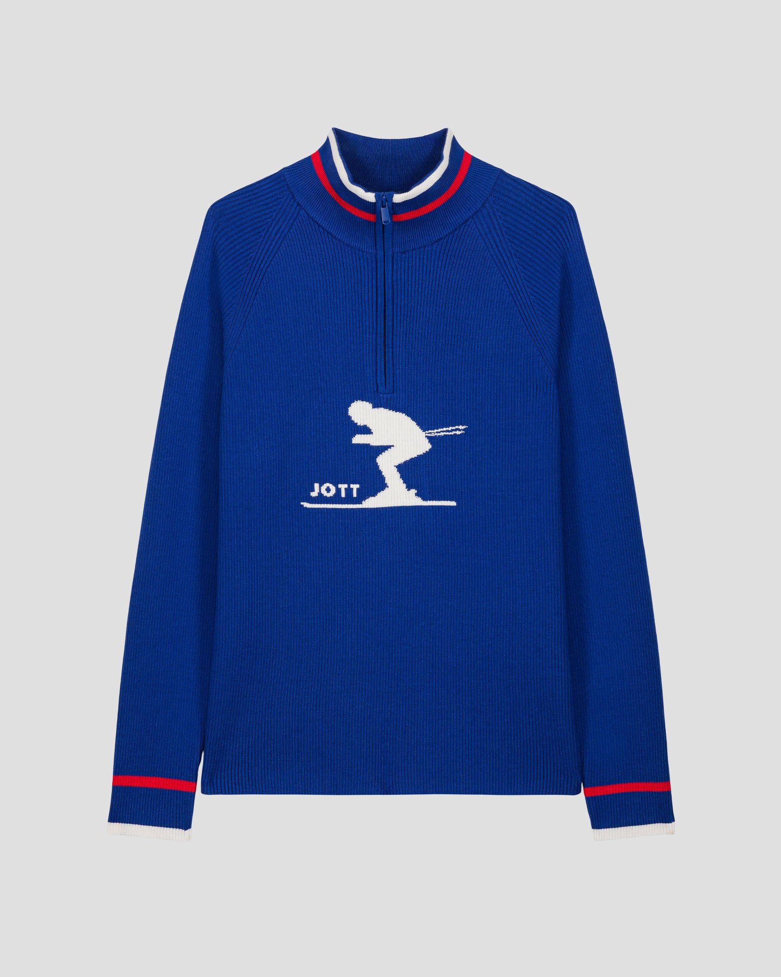 Ribbed high neck sweater JOTT Blue