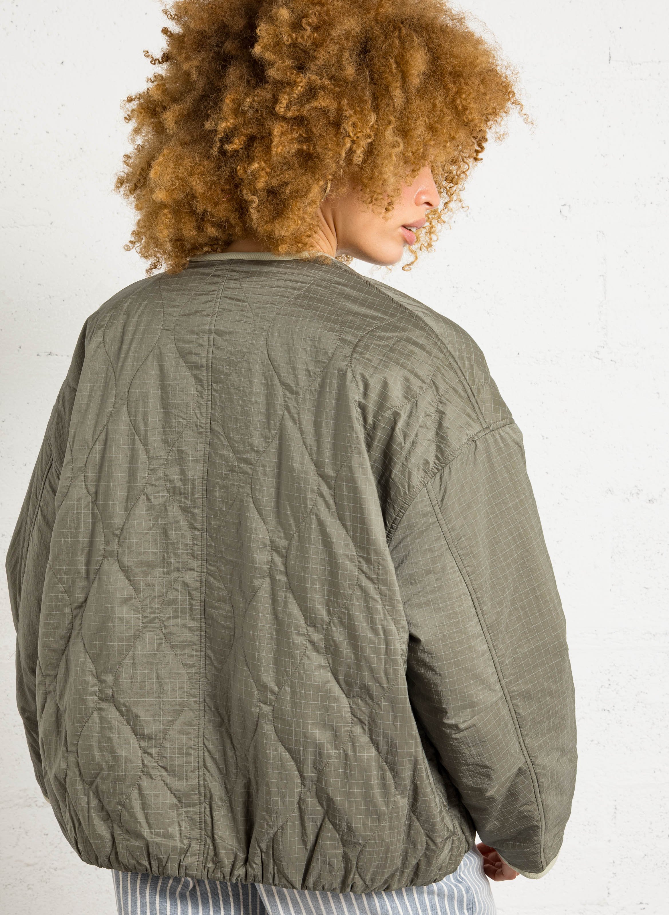 Jacke mit rundem Kragen BELLEROSE Grun