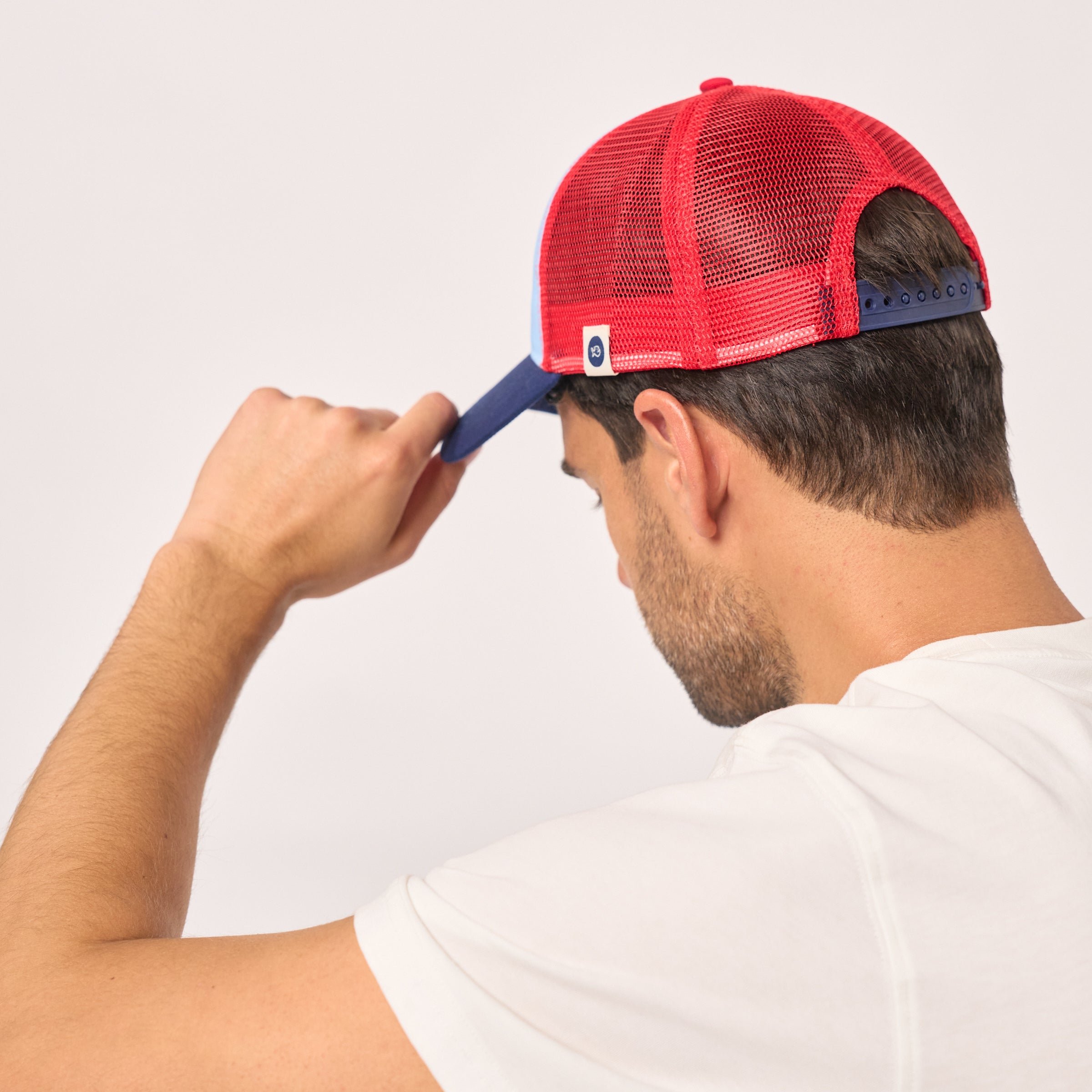 Cotton Trucker Cap Blue