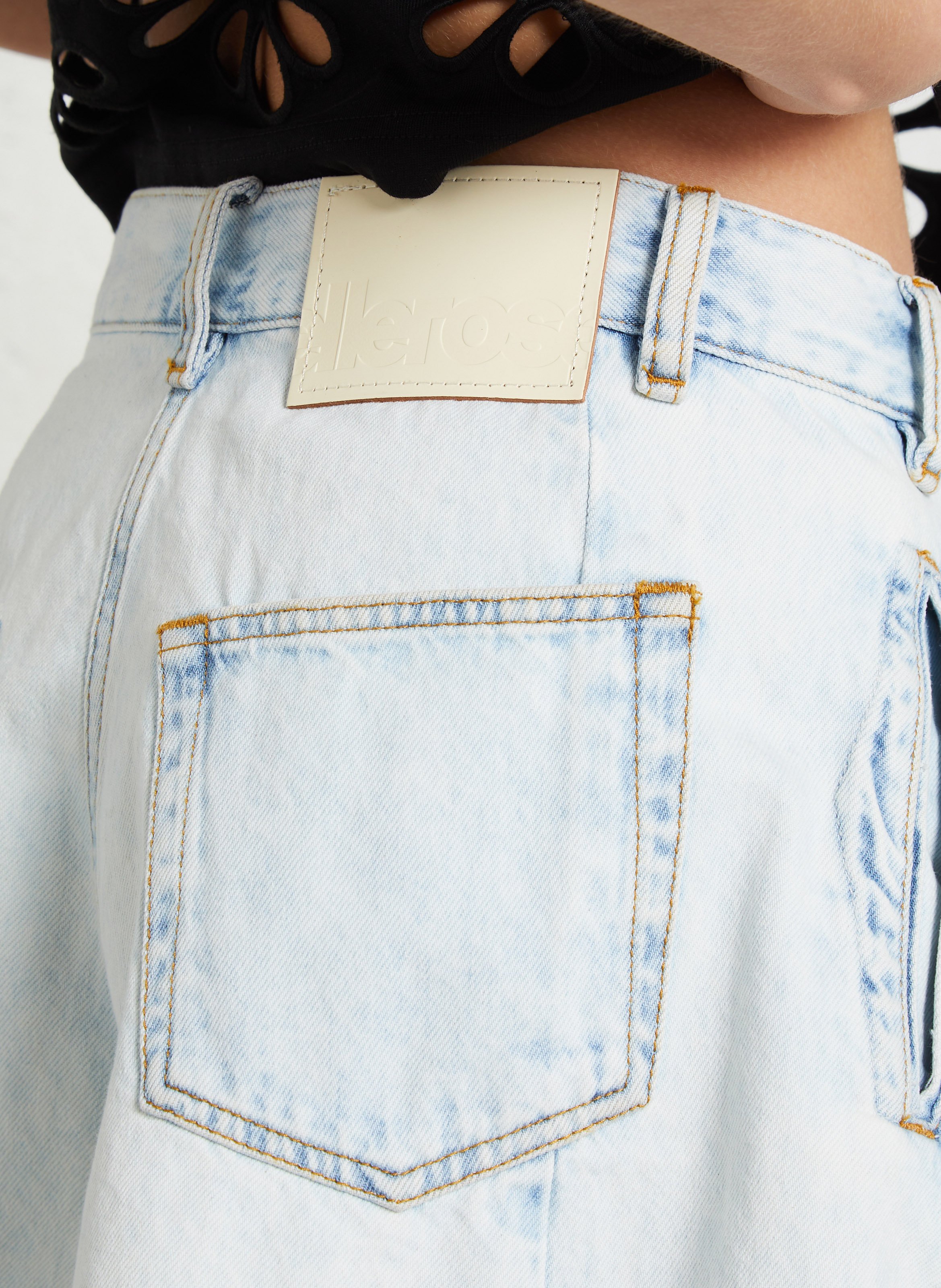 Straight cotton shorts BELLEROSE Faded jeans