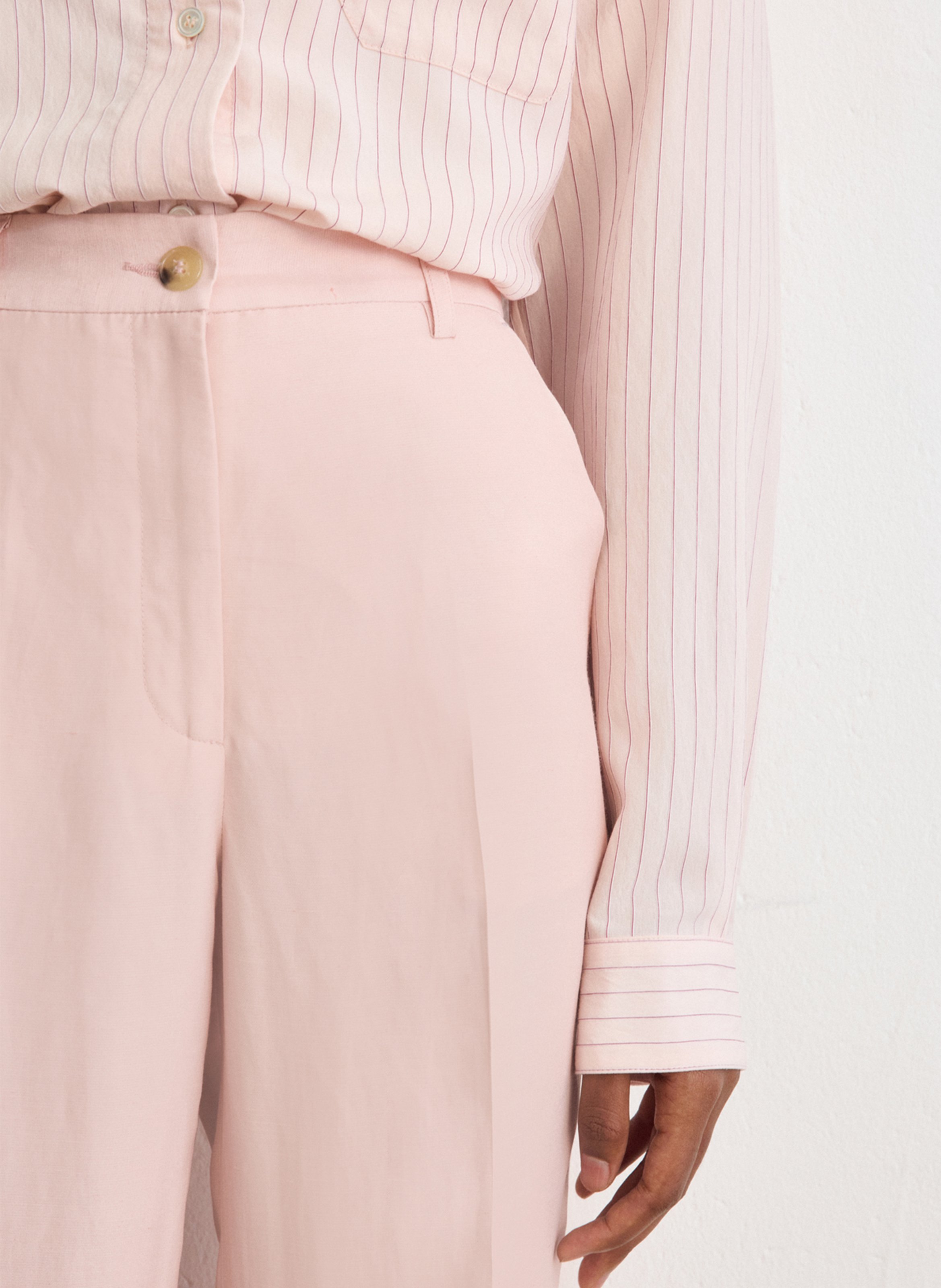 Pantalon droit taille haute PABLO Rot