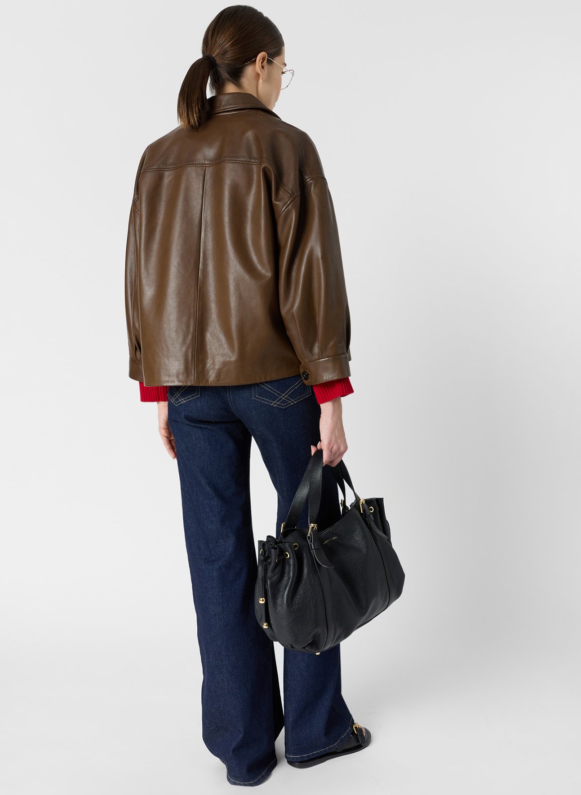 Lammlederblouson mit klassischem Kragen GERARD DAREL Braun