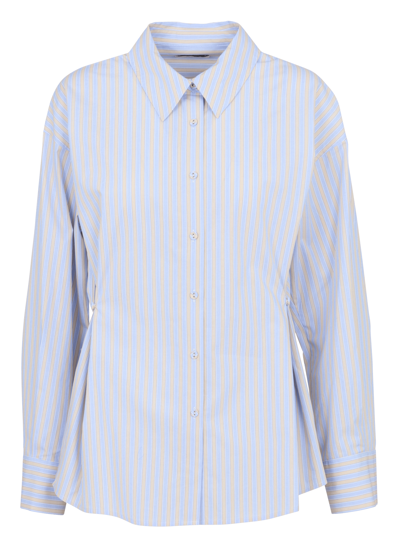 Blouse met klassieke kraag NORR Blauw