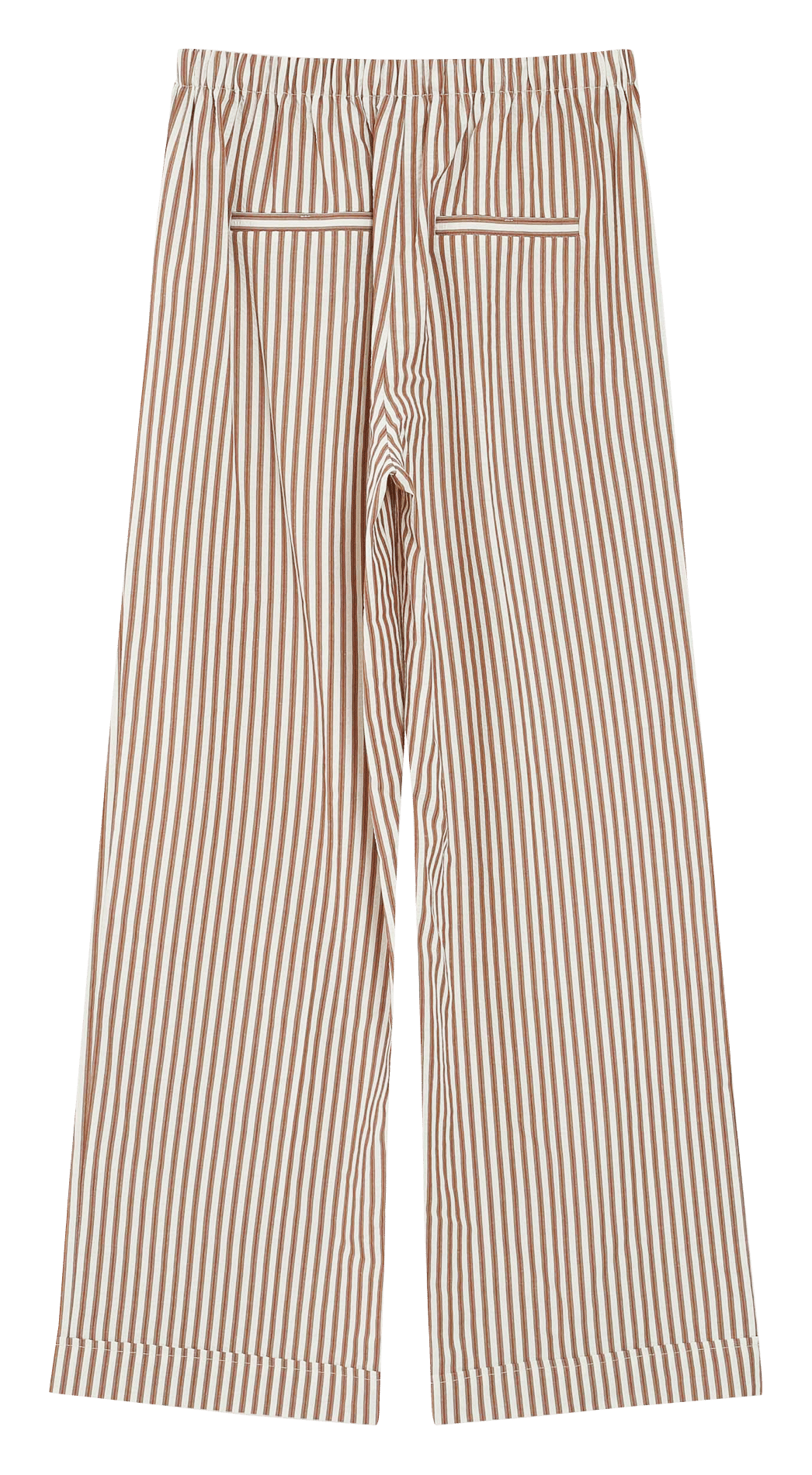 Wide leg cotton blend trousers GRACE ET MILA Brown