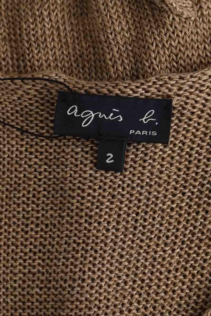 Azawood sleeveless top AGNES B. - Seconde Main Brown
