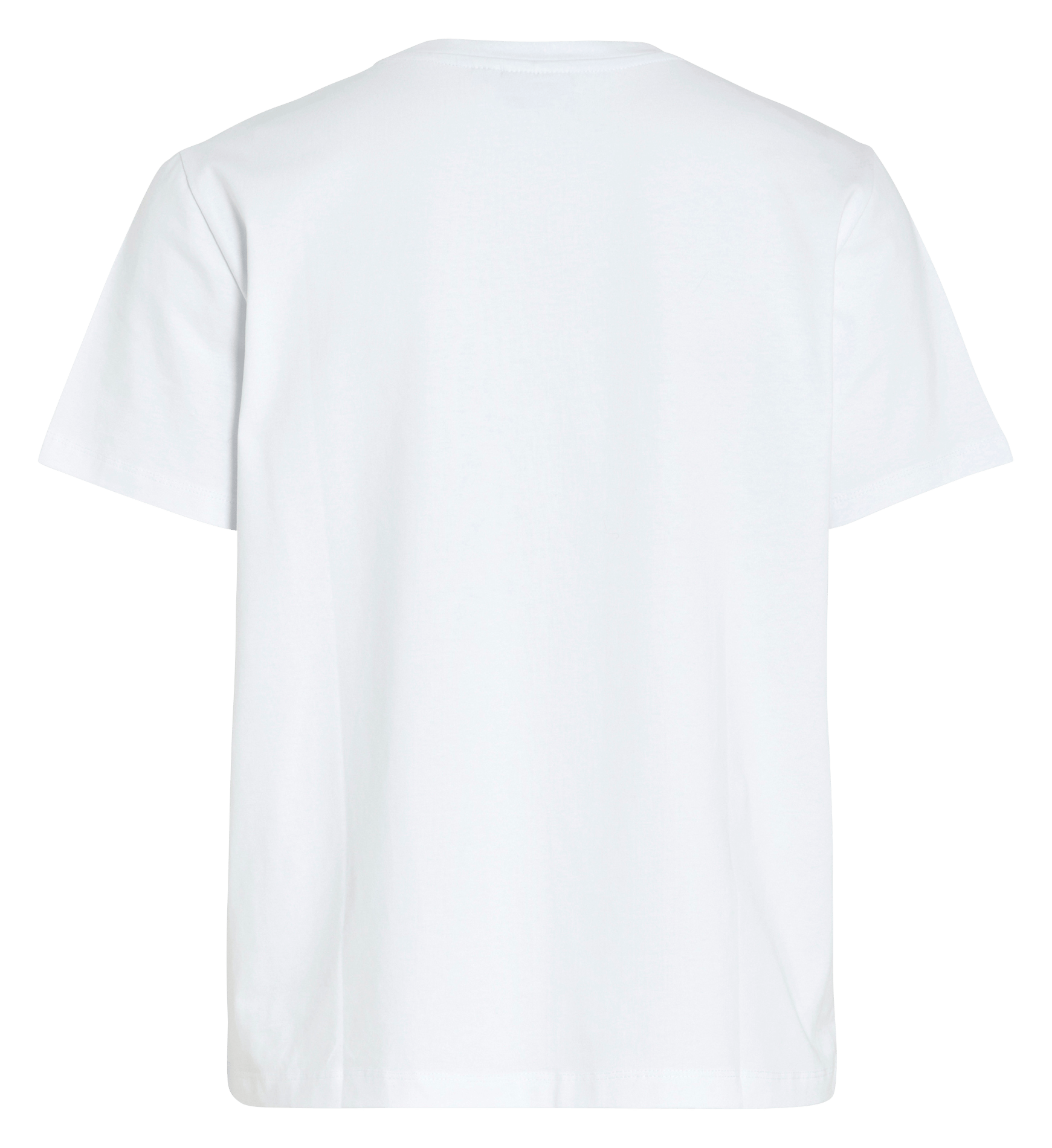 T-shirt met ronde hals - biologische katoenblend VILA Wit