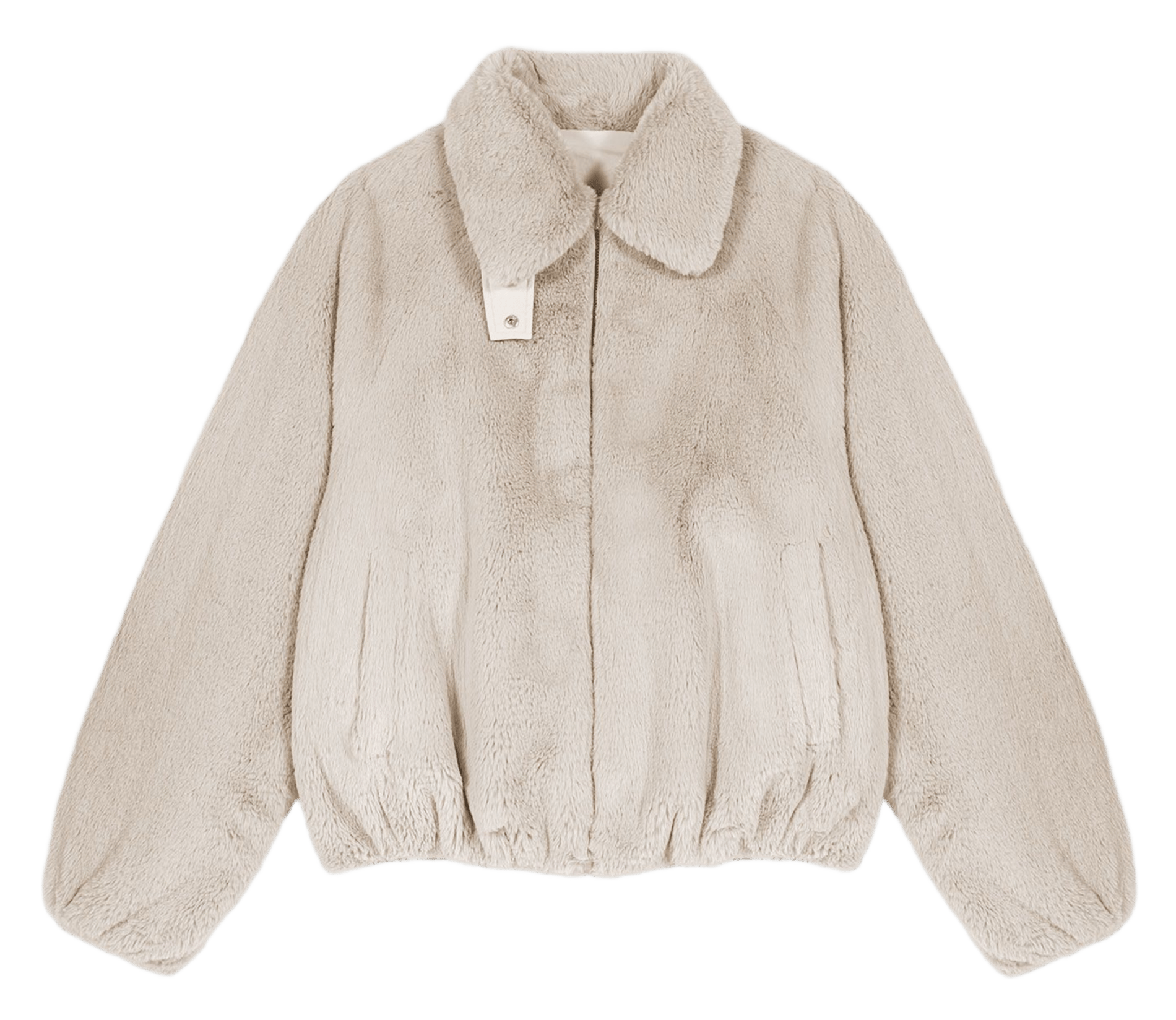 Ruime jas met omgeslagen kraag MAJE Beige