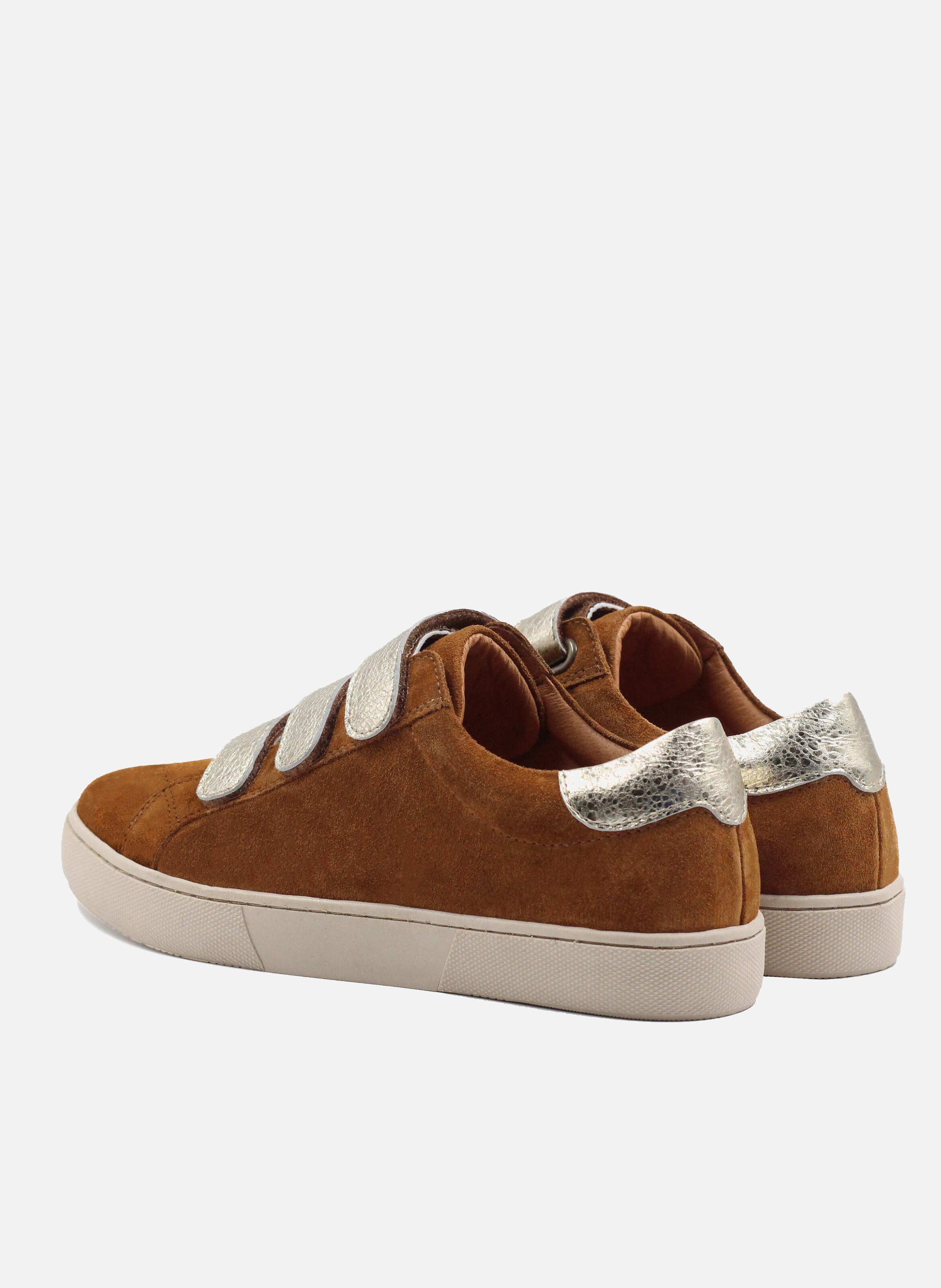 Basket daim marron online femme