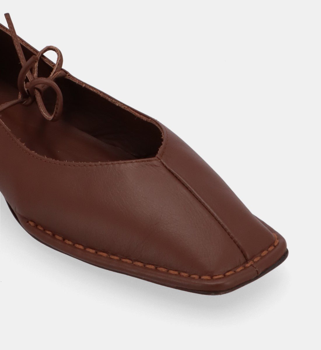 Cendrillon goatskin leather ballet pumps ALOHAS Brown