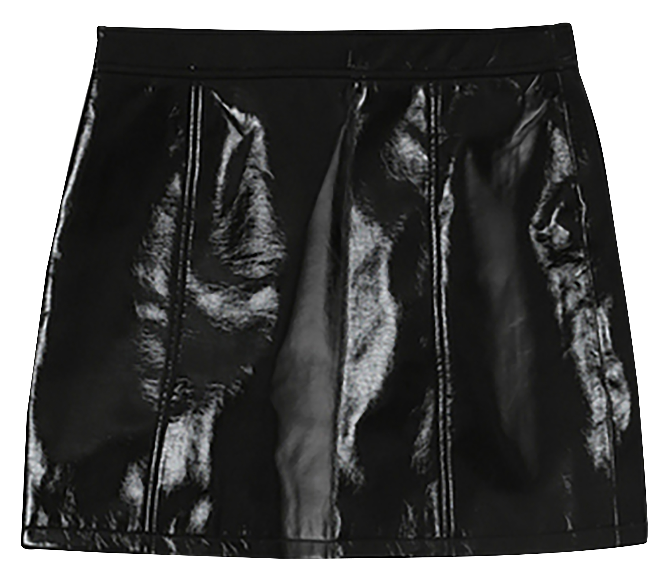 Short straight vinyl skirt GRACE ET MILA Black