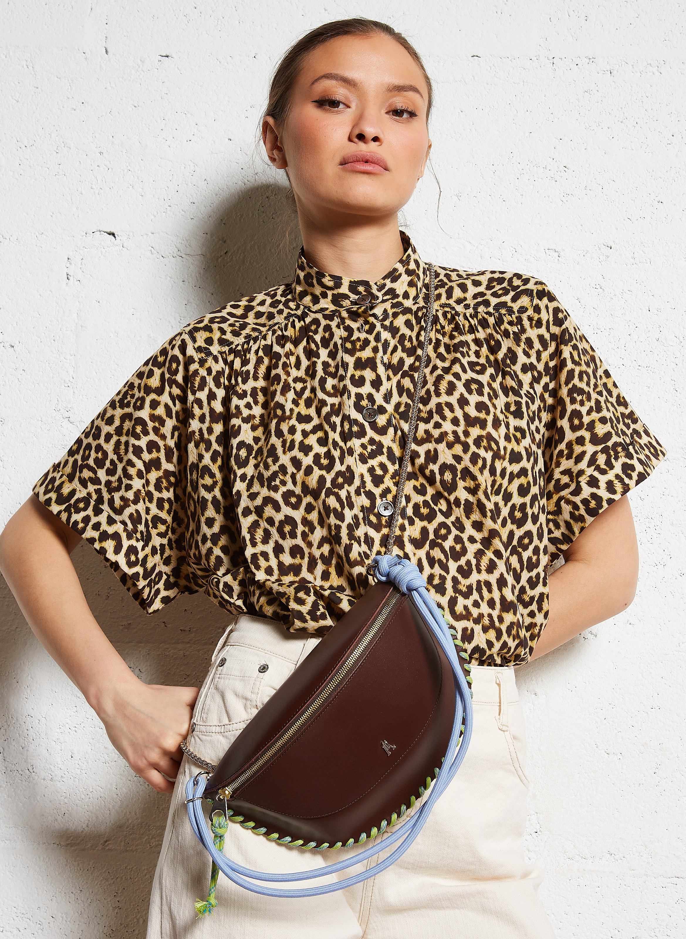 Leren heuptasje CRAIE STUDIO Bruin