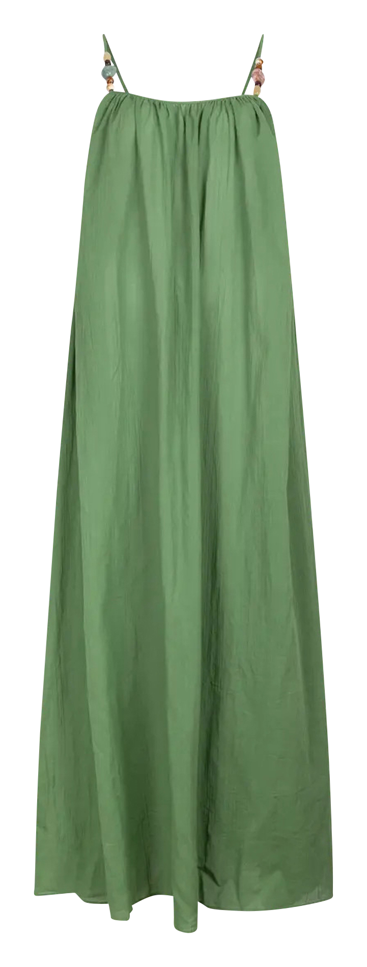 Robe longue en coton LOVE STORIES Vert