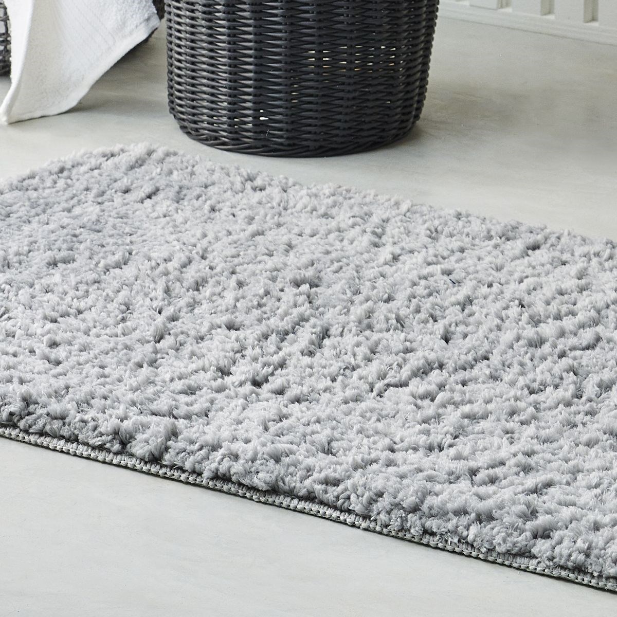 Tufted plain bath mat TODAY LINGE DE MAISON Grey