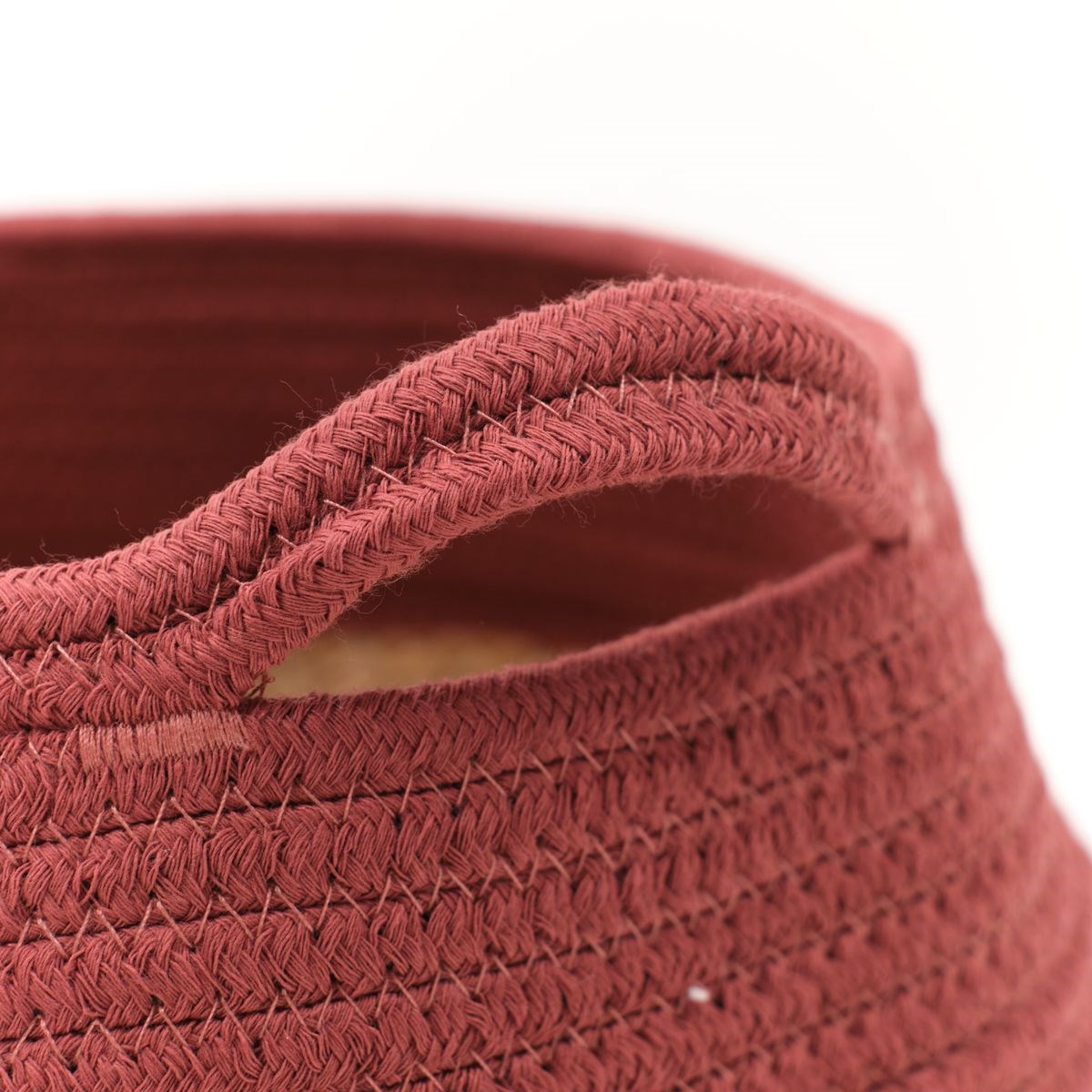 Panier rond en coton FACTORY Rouge