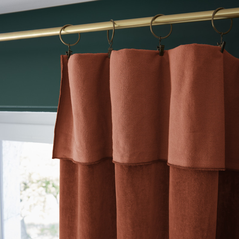 Blackout and Thermal Curtains L'EFFET PAPILLON Red